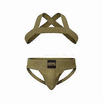 Barcode Berlin Multipack 1x Sergey Jockstrap + 1x Matt Pop Harness Grassland beige | Men's Underwear | Men's Jockstrap