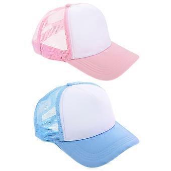 Casquette de baseball de couleurs assorties, respirante, chapeau de soleil, lot de 2 pour hommes et femmes