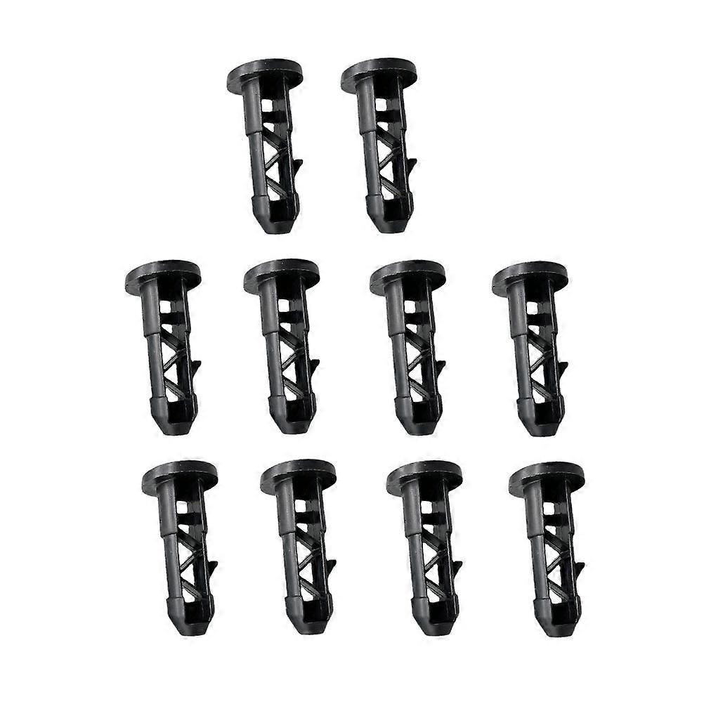 Nylon Insert Plastic Buckles for Trash Can Covers 10Pcs Black Set