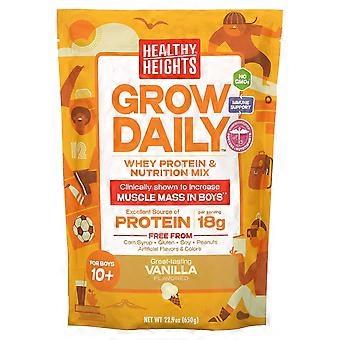Healthy Heights, Croissance Quotidienne, Mélange Protéines de Lactosérum et Nutrition, Pour Garçons 10+, Vanille, 650 g (22,9 oz)