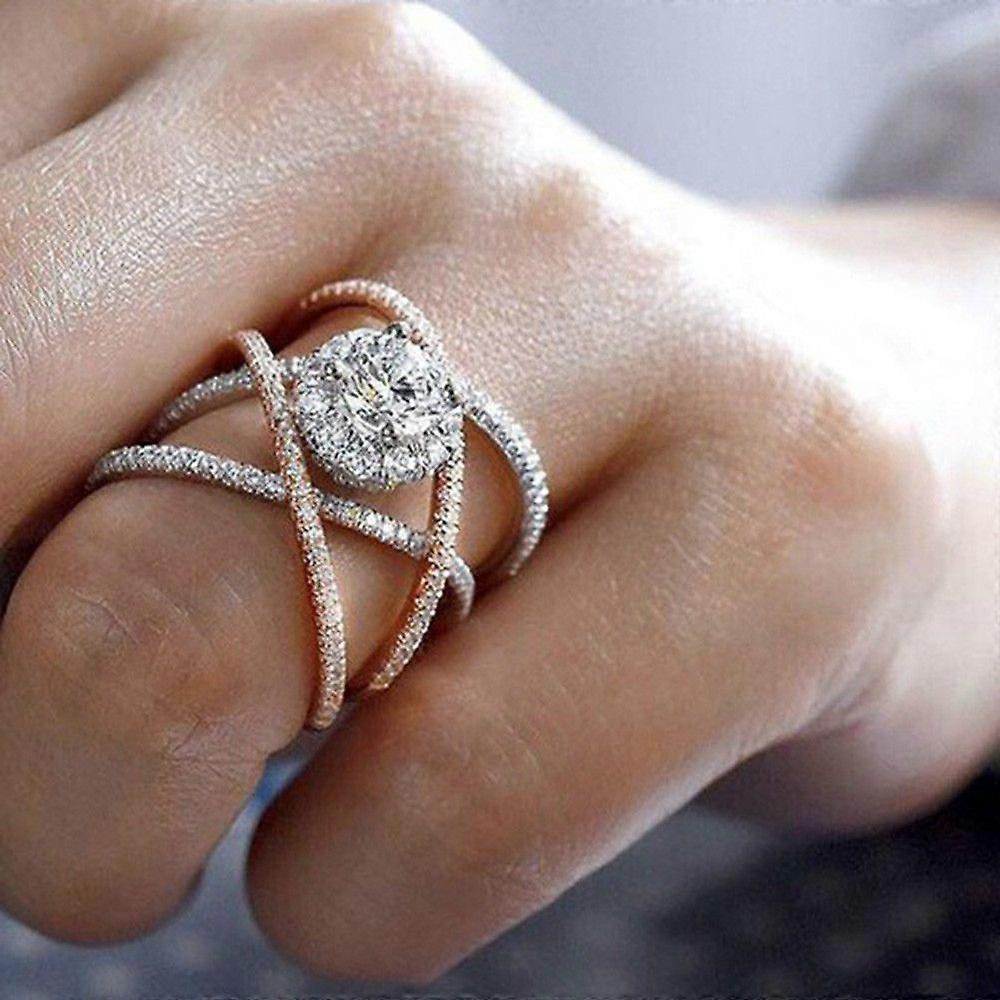 Rose Gold-plated Color Separation Ring
