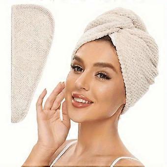 2pcs Microfiber Hair Towels 300Gsm, Super Absorbent Hair Drying Towel for Curly Hair, Anti-Frizz Wet Hair Wrap, Bathroom Essentials