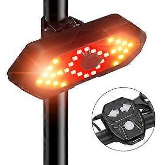 Bicycle Tail Light Usb Rechargable Turn Signals Smart Wireless Remote Control Bike Rear Light-YuJia