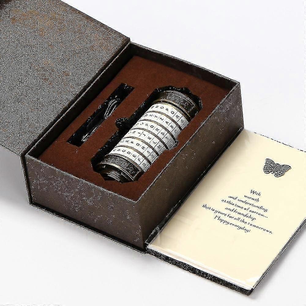 Leonardo Da Vinci Code Metal Cryptex Serrures