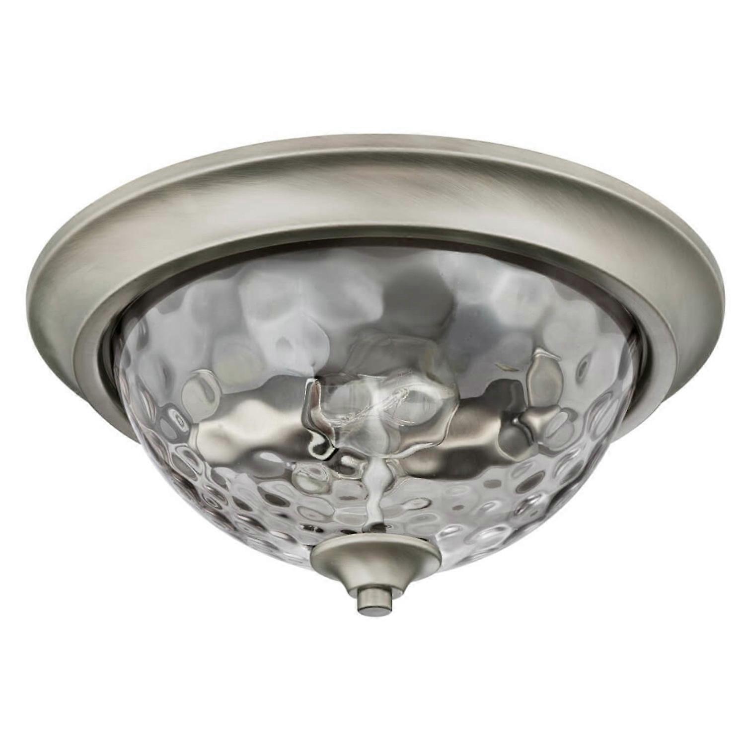 Two-Light Flush Mount Ceiling Light Basset Dark Pewter