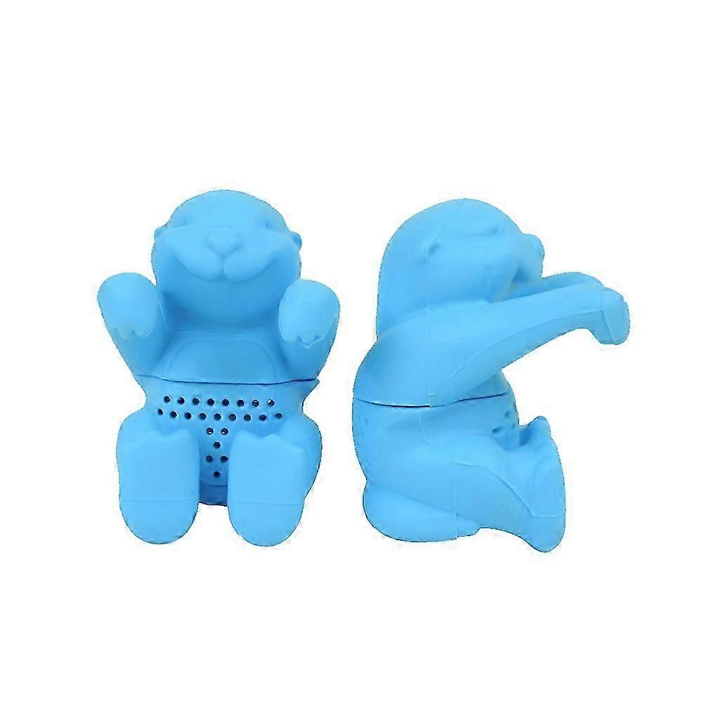 Otter Shape Tea Infuser Silicone Kitchen Tool for Loose Leaf Tea