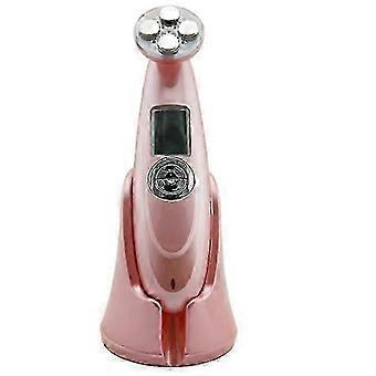 LED beauty device, RF whitening skin care EMS lifting and tightening beauty device(Rose gold)