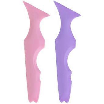 Eyeliner Stencil Silicone Aid for Makeup 2Pcs Lipstick Mascara Drawing Tool