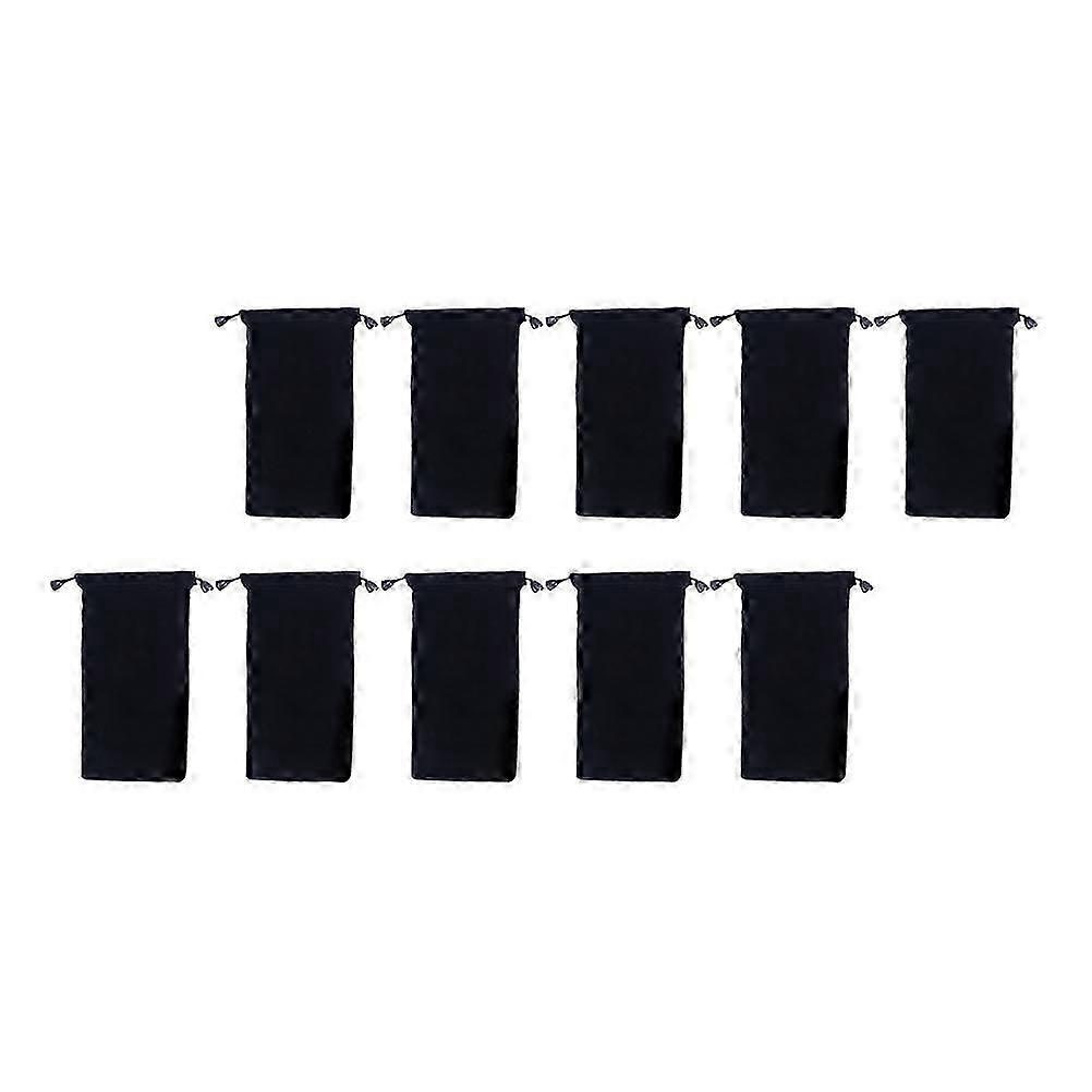 Flocking Watch Bag for Storage Use 10Pcs Multi-Functional Drawstring Bags