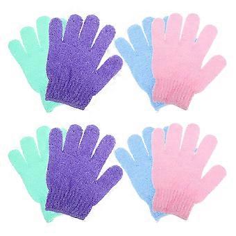 4 Pairs Bath Scrubber Body Bath Sponges Shower Shower Scrub Gloves Shower Gloves Exfoliating Shower Mitts