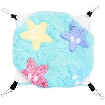 Hanging Bed Pet Plush for Animals Double Layers Green Bed