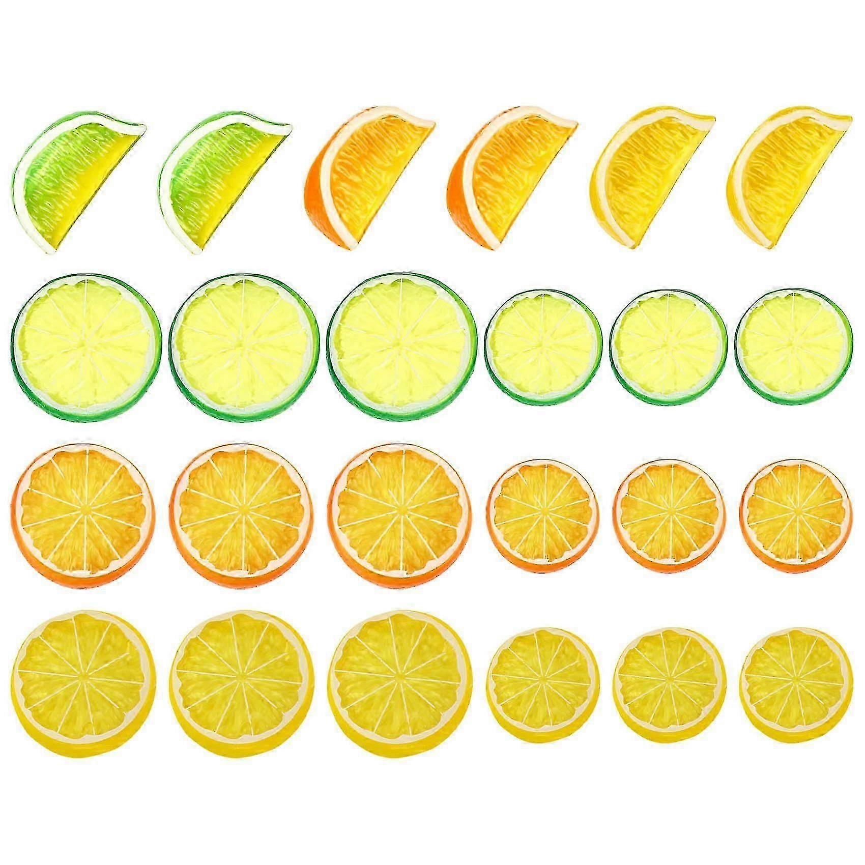Simulation Lemon Slices Plastic Artificial Lemon , Simulation Lemons Artificial Fruit Plastic Lemon