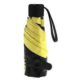 Creative Mini Umbrella Pocket Umbrella Super Sunscreen Anti-uv Sunshade New Vinyl Sun Folding Umbrella (1pcs)
