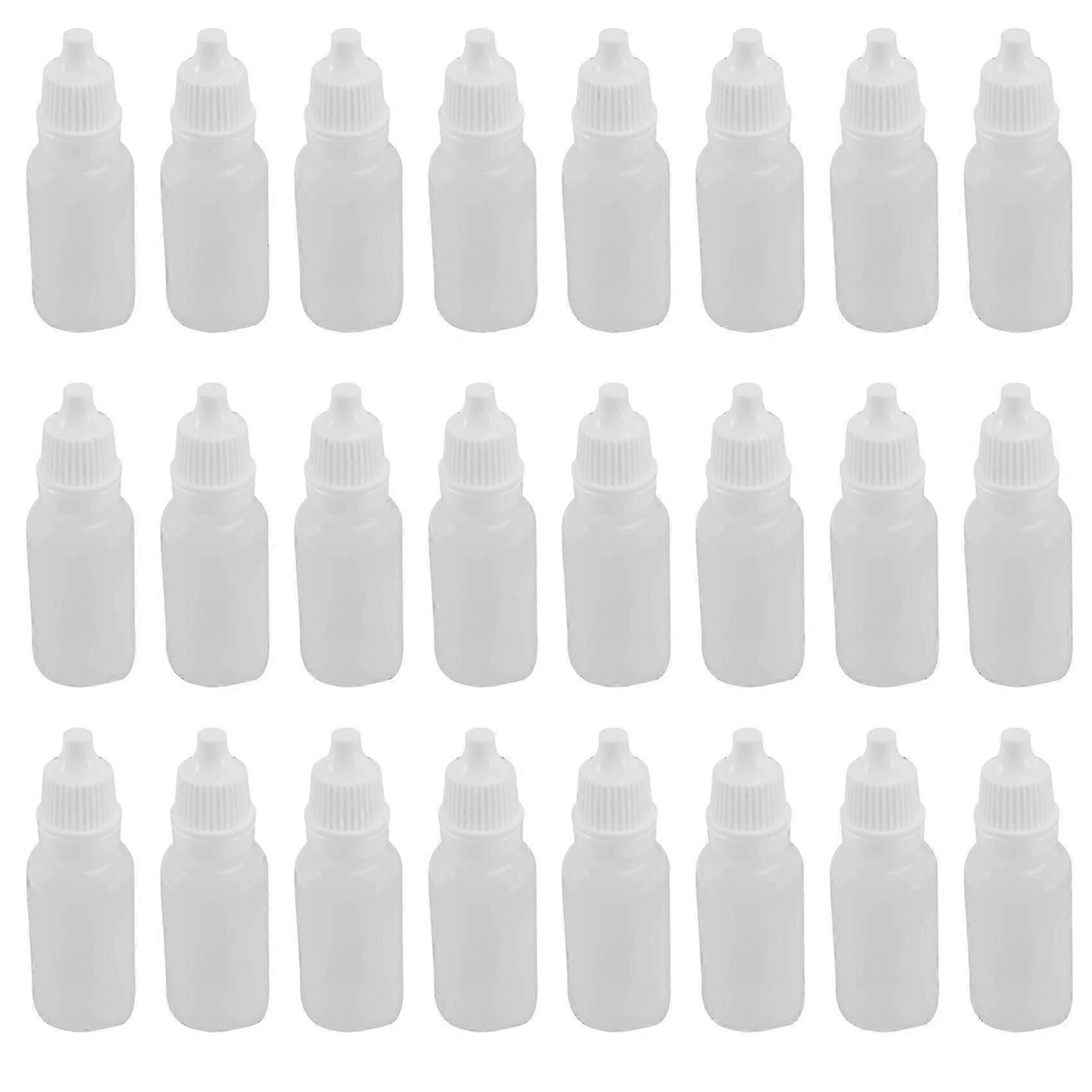 100PCS 15Ml Squeezable Dropper Bottles Eye Liquid Dropper Refillable