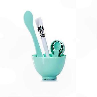 DIY Facial Mask Applicator Kit for Home Spa with Face Mask Mixing Bowl Set, Brush, and Spoon