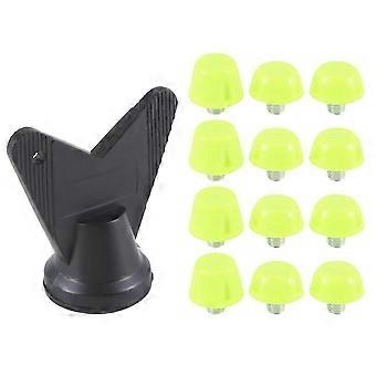 12Pcs Chaussure de football Pointes Chaussure de football Crampons M5 Vis de filetage 7mm 10mm antidérapant Remplacement Stu