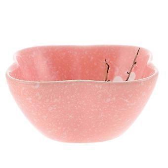 Ceramic Small Pet Feeding Bowl, Durable Food Dish for Hamster and Chinchilla, Easy to Clean Compact Design, Pink, 1 Pack