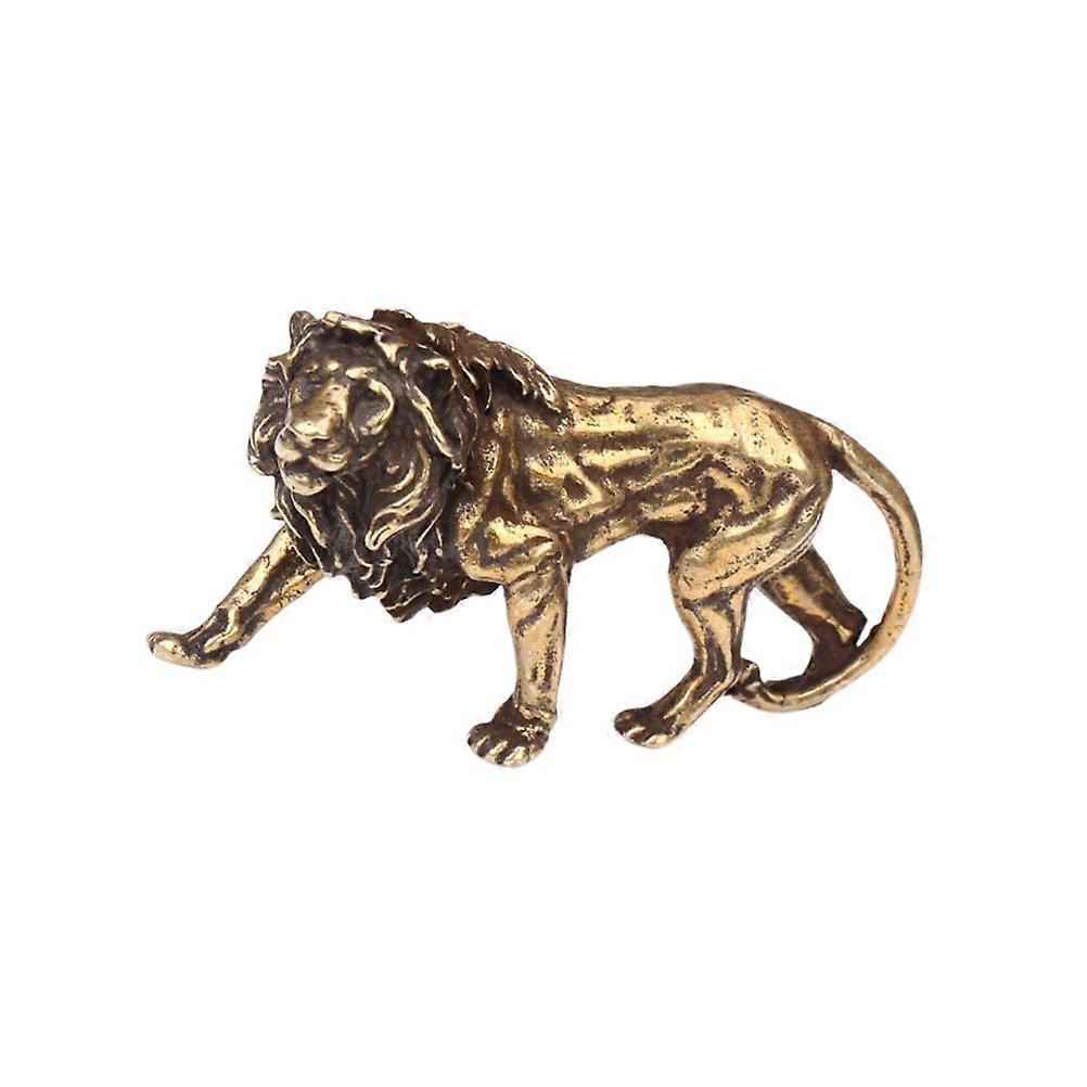 Lion Pendant Keyring Decoration with 4Pcs Solid Copper Keychain Pendant Set
