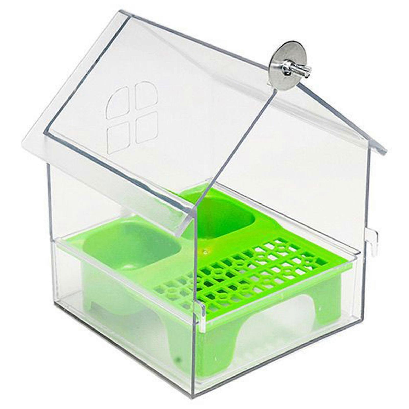 Pull-Out Transparent Parrot Feeder