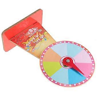 Rotating Roulette Wheel Game, Multi-color PVC Material, Durable DIY Game Prop for Parties, Classrooms, Carnivals, 1 Set, 33.5x20x12cm