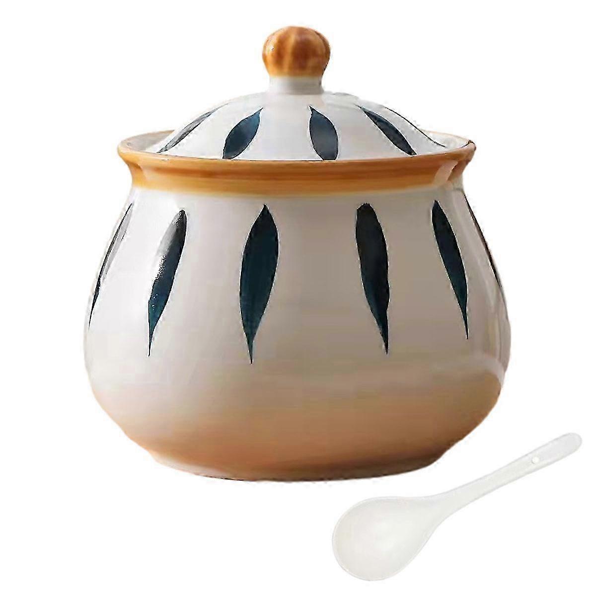 1200ml Ceramic Grease Jar with Strainer