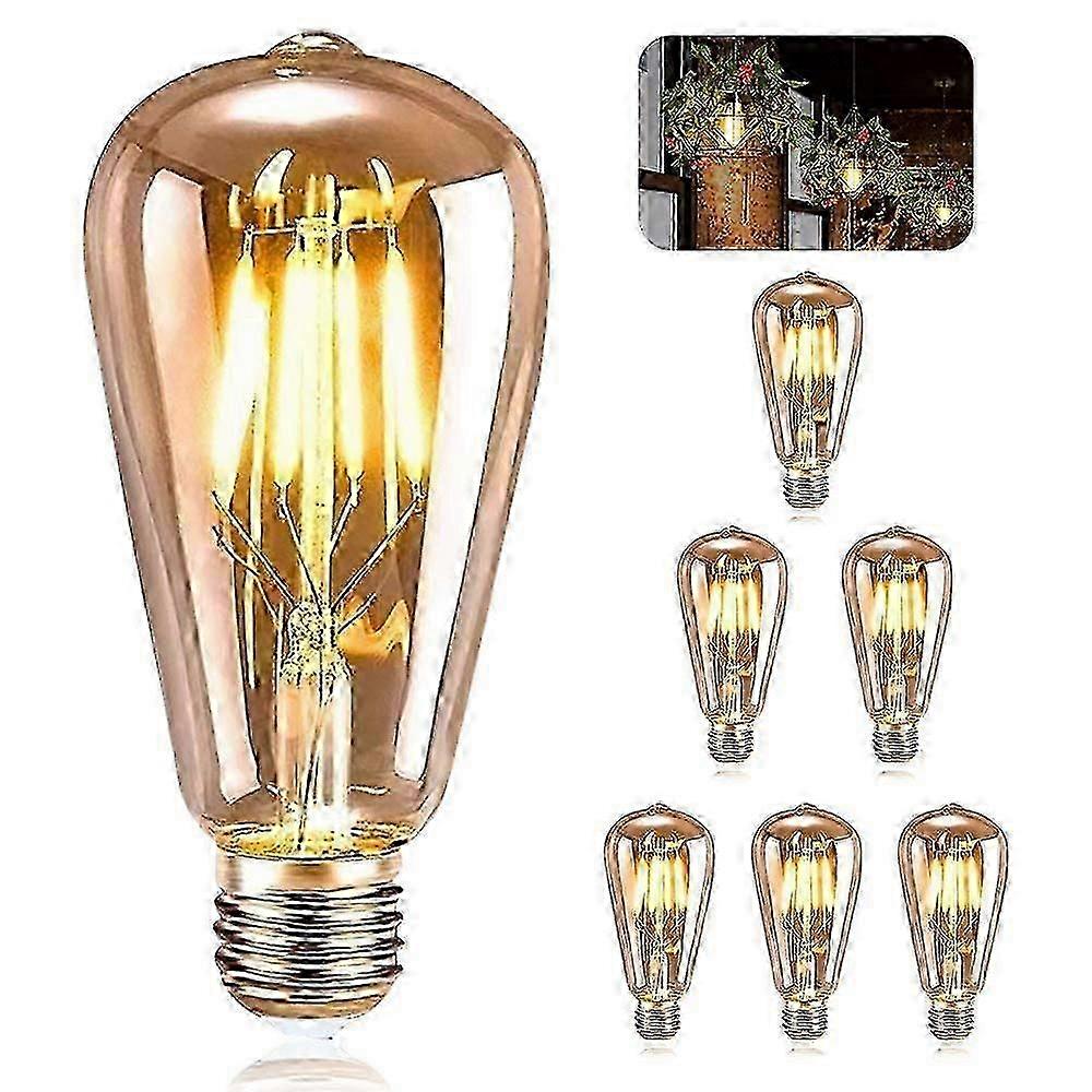 Retro ST64 E27 LED Bulb Warm Light