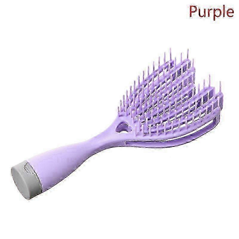 Ergonomic Curl Detangler With Rib Design