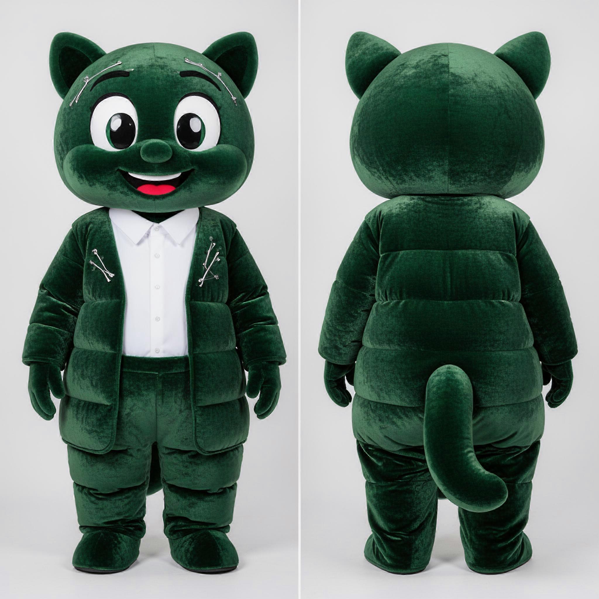 MASTICOT Forest Green Cartoon Guinness Mascot