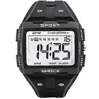 A Big Numbers Easy to Read 50 Meter Water Resistant Men Digital Watch Outdoor Sport