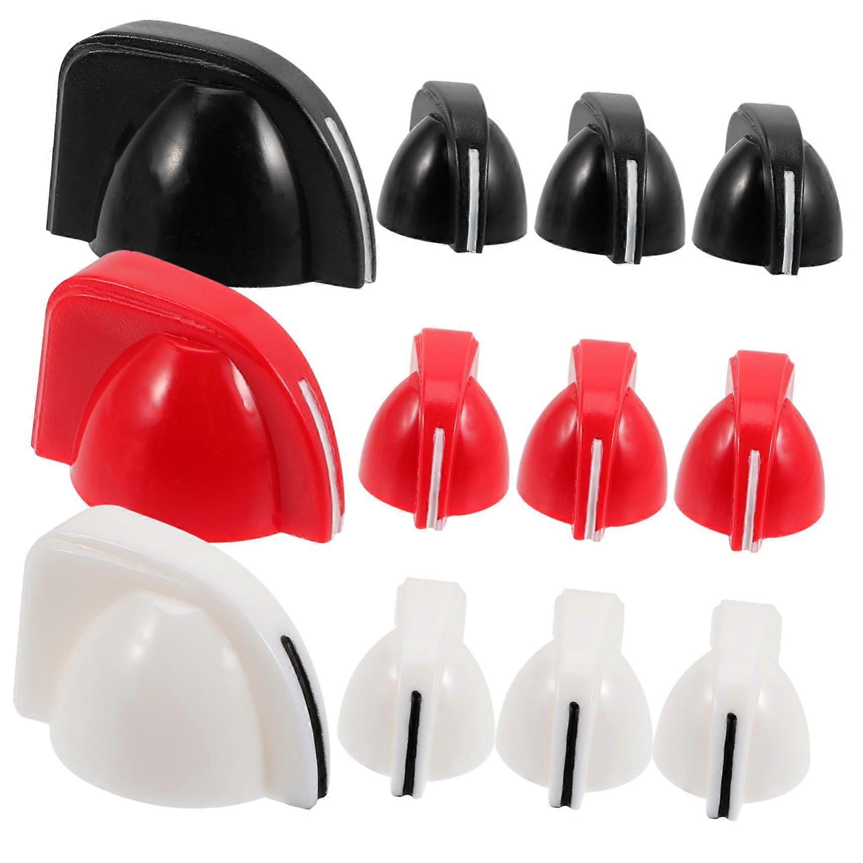 12 Pack Chicken Head Knobs for Guitar Amp – Ergonomic Grip, Clear Pointer, Broad Compatibility