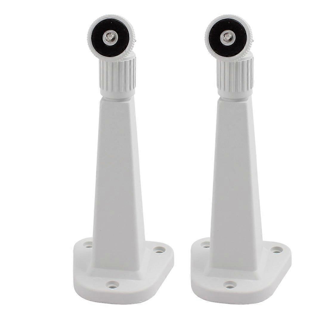 Adjustable Security Camera Wall Mount Bracket 21cm White Vibration Resistant Easy Installation 2Pcs