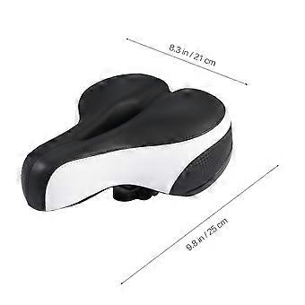 Mountain Bike Saddle Cushion with Reflective Strip for Cycling Hollow Thick Saddle