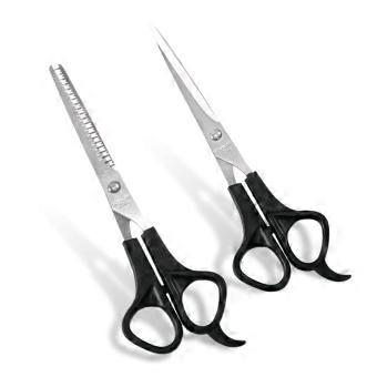 6.5 Inch Hair Cutting Scissors with Comb, Professional Stainless Steel Barber Shears for Kids and Adults, Ergonomic Grip and Adjustable Tension