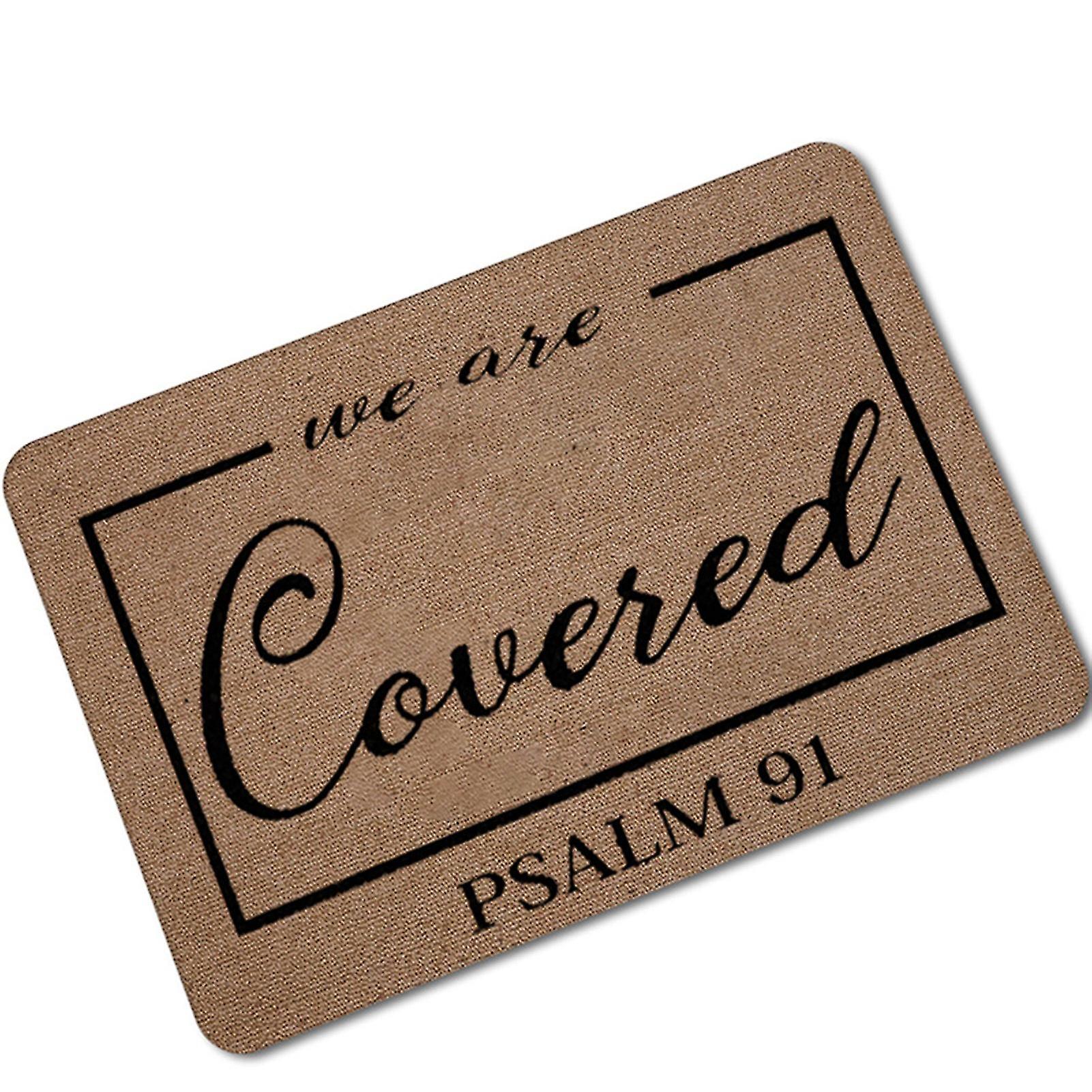 Creative Letter Printed Doormat Home Front Door Carpet Absorbent Non-slip Blanket For Kitchen