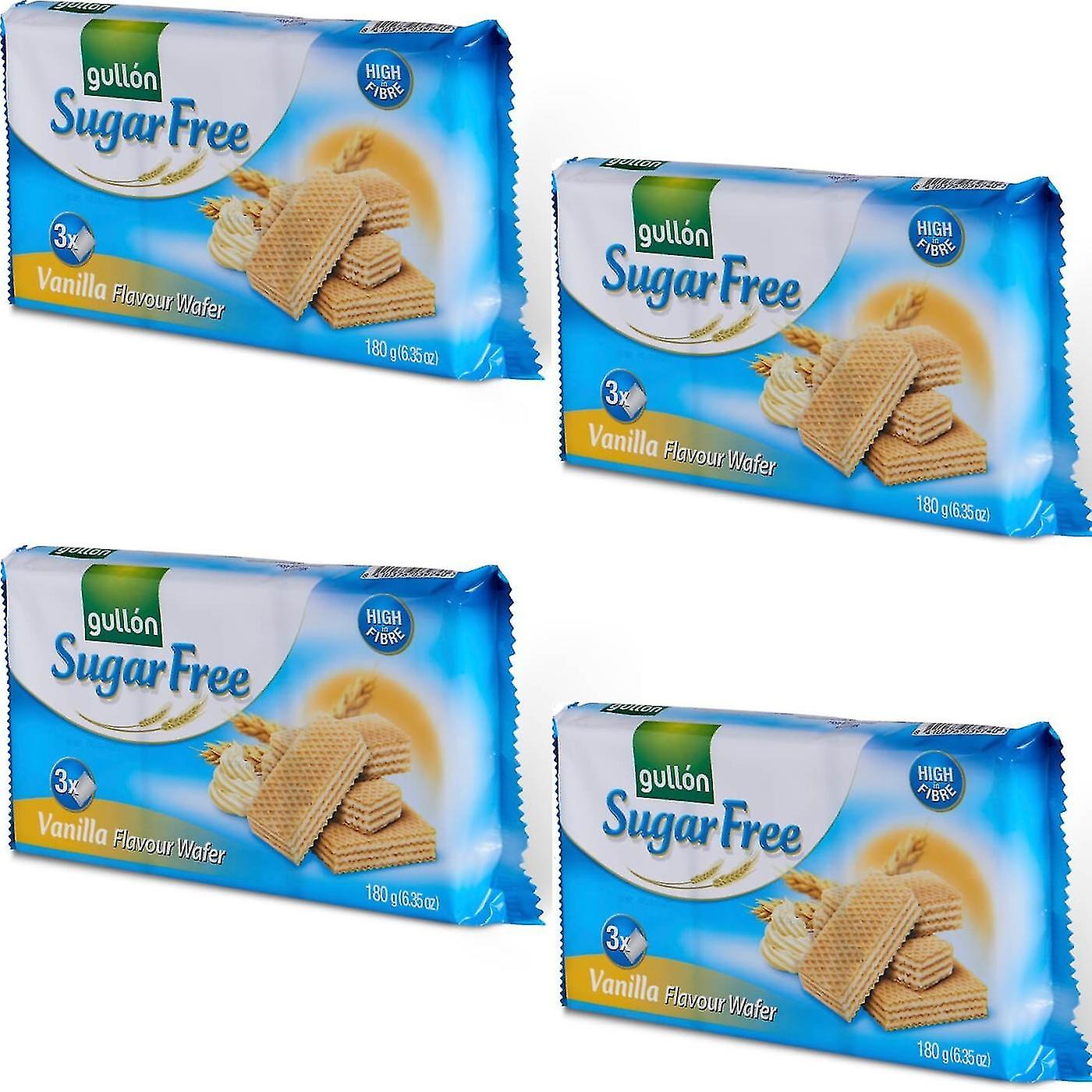 Gullon vanilla wafer shortbread biscuits cookies (4 Pack)