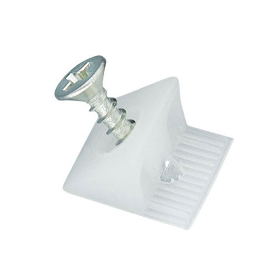 50x Meubles Commode Bas Réparer Les Coins En Plastique Angle Code Fixation