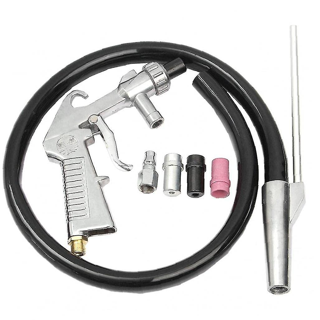 Sandblasting Tool Kit High Quality Air Siphon Tools Stream Air Blow Sandblaster With 4 Ceramic Nozzles For Abrasive Sand Blaster Blasting Jiujiuso