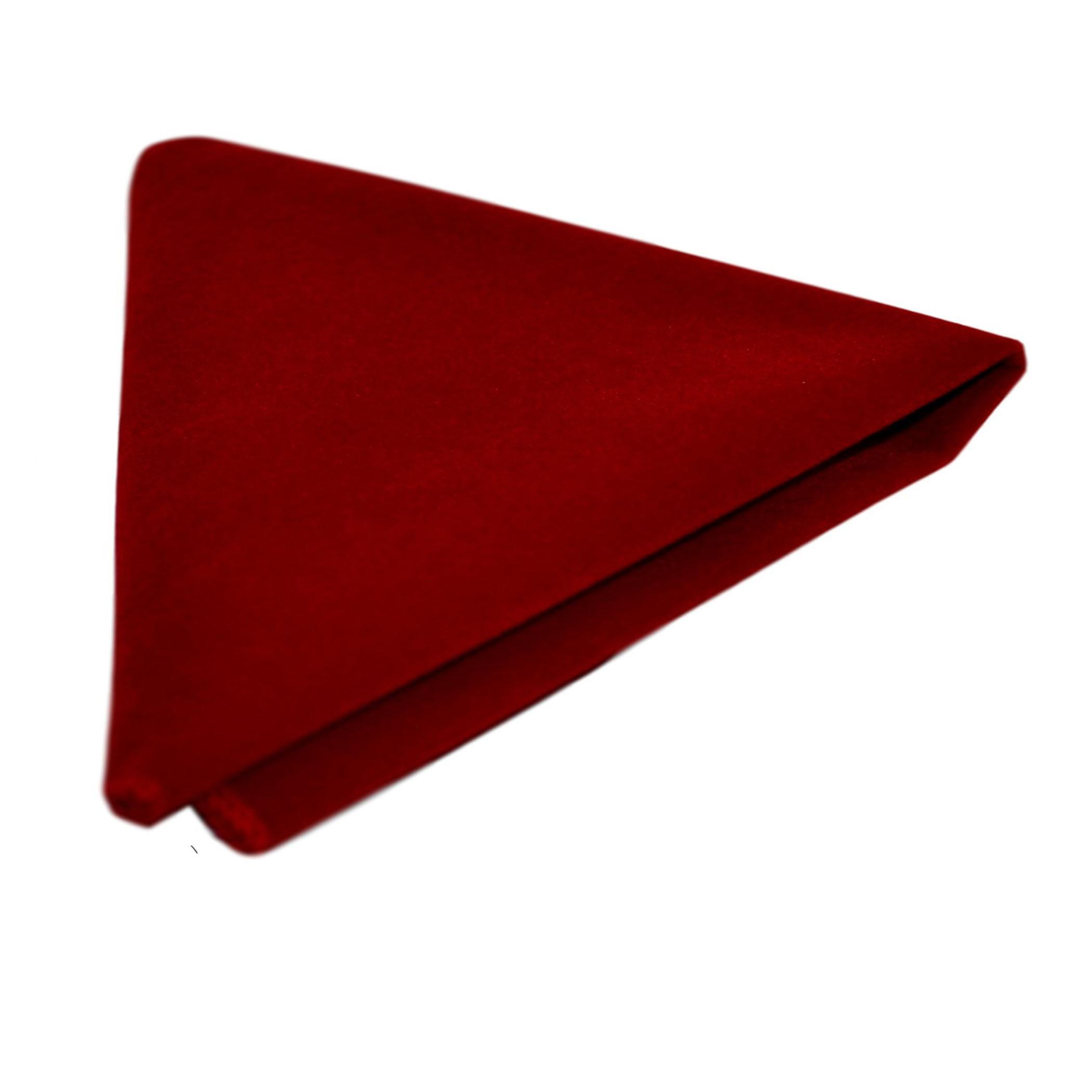 Red Velvet Bow Tie & Pocket Square Set