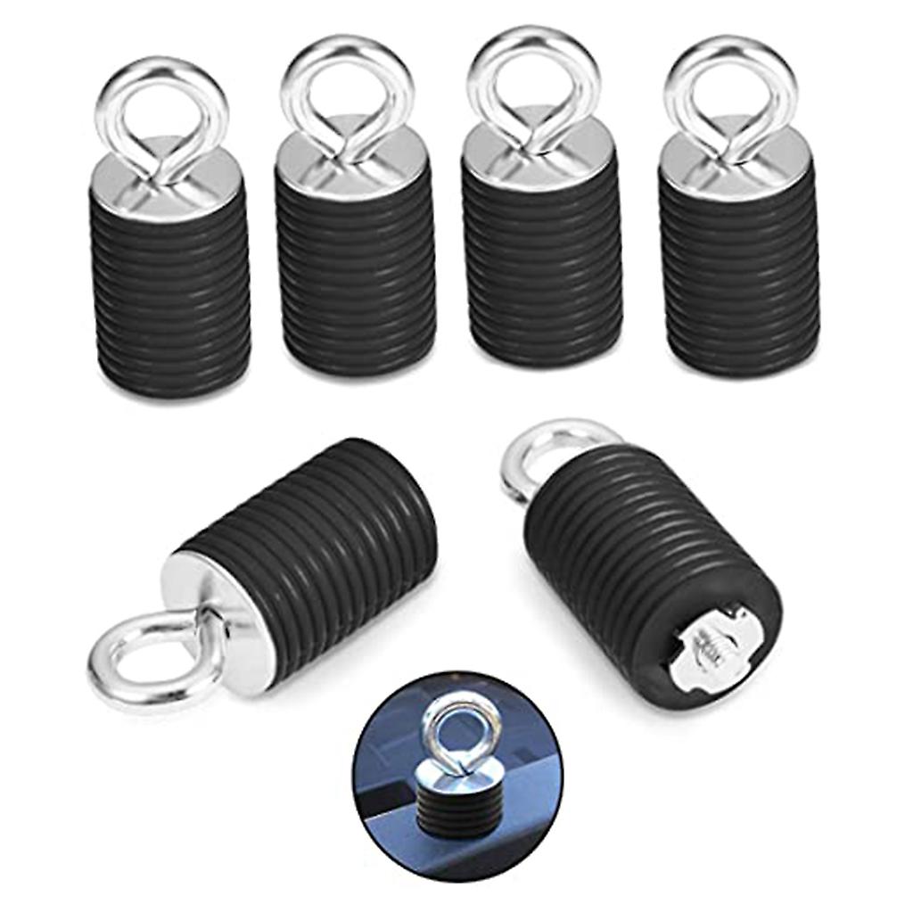 6Pcs Tie Down Anchor Rear Trunk Envelope Net Ring Loop Hanging Fixing Buckle