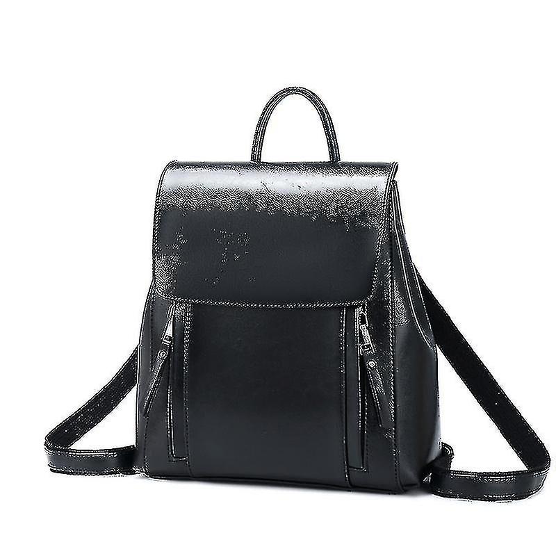 Läderväska för kvinnor modeoljad vax kohud ryggsäck