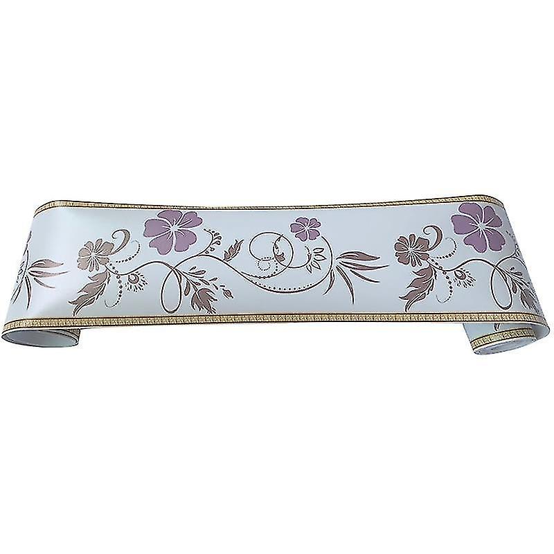 WB12 06 Bedroom Tile Baseboard Waistline Stickers Pvc Self Adhesive Wallpaper Decor