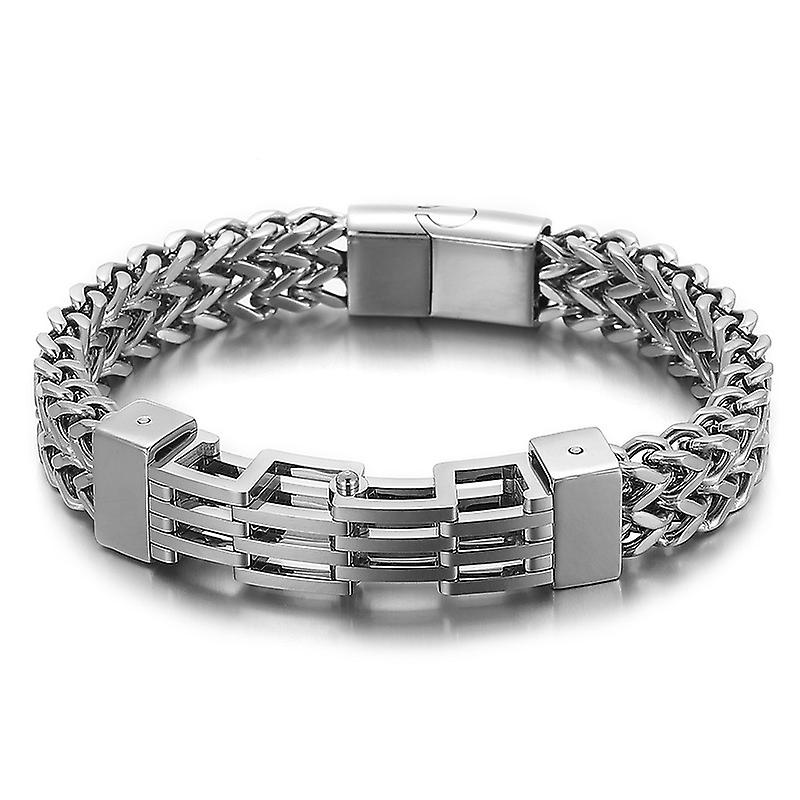 Titanium Steel Double Layer Bracelets For Men Hip Hop