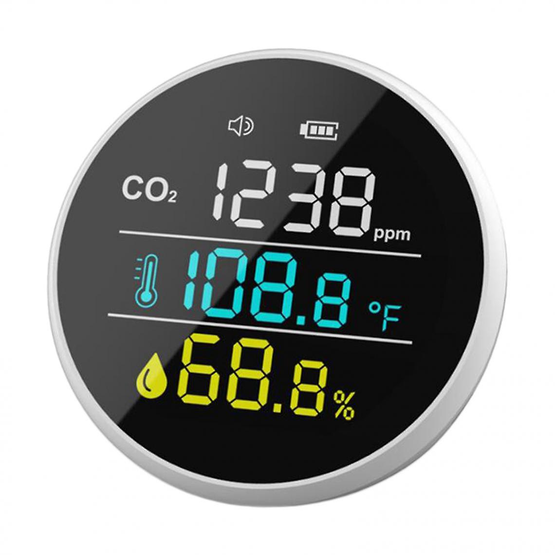 Air Quality Monitor Air Quality Tester For Co2 Multifunctional Air Gas Detector Temperature And Humidity Meter, Sensor,
