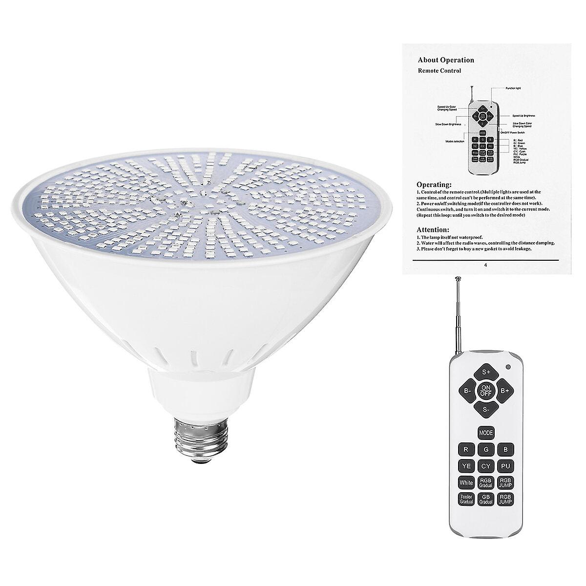 40W Color Change Led Pool Light - Rgb Remote Control Fixture For Pentair & Hayward Pools