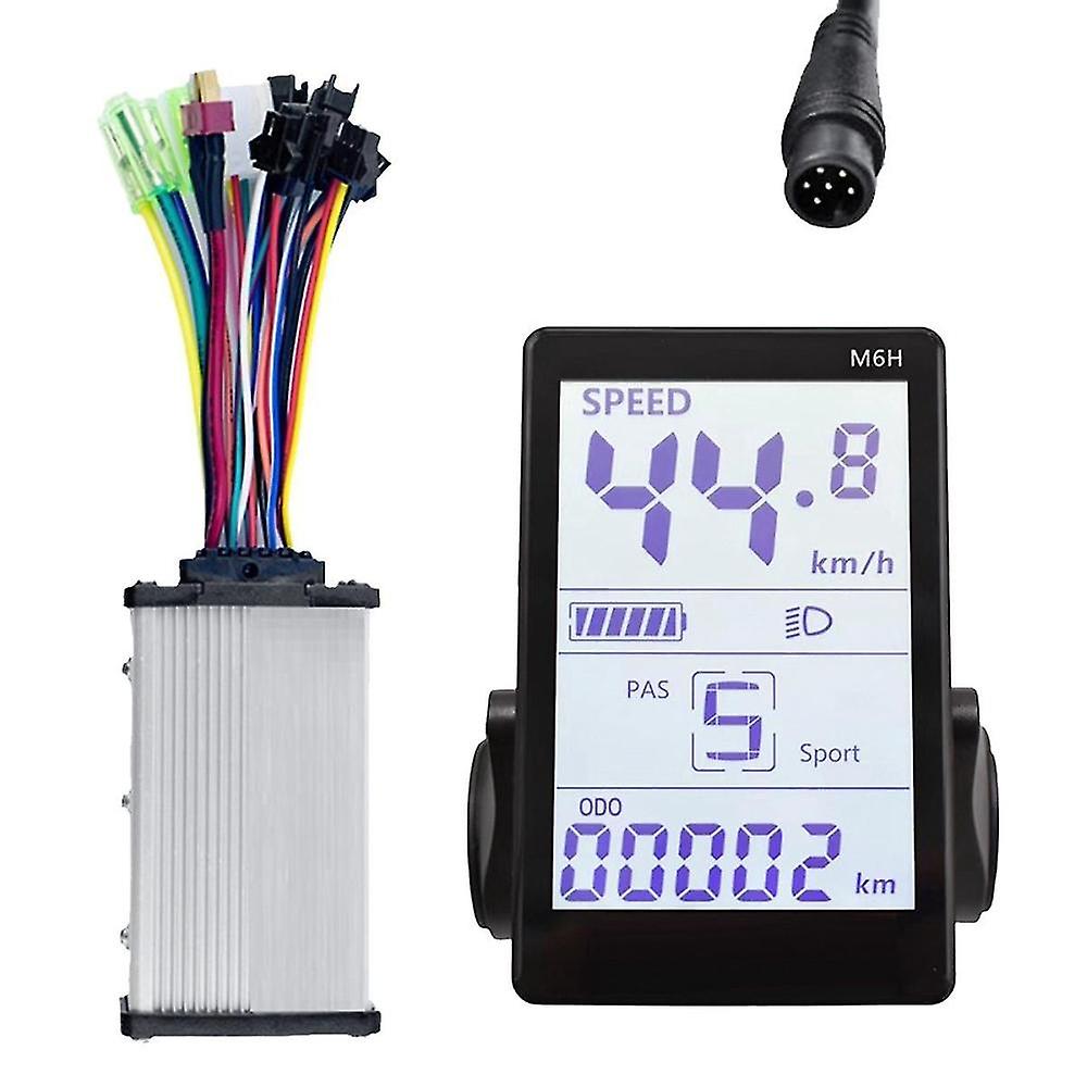 M6h Electric Bike Lcd Display Meter+36v 350w Sine Wave Controller Universal Lcd Panel Screen For El