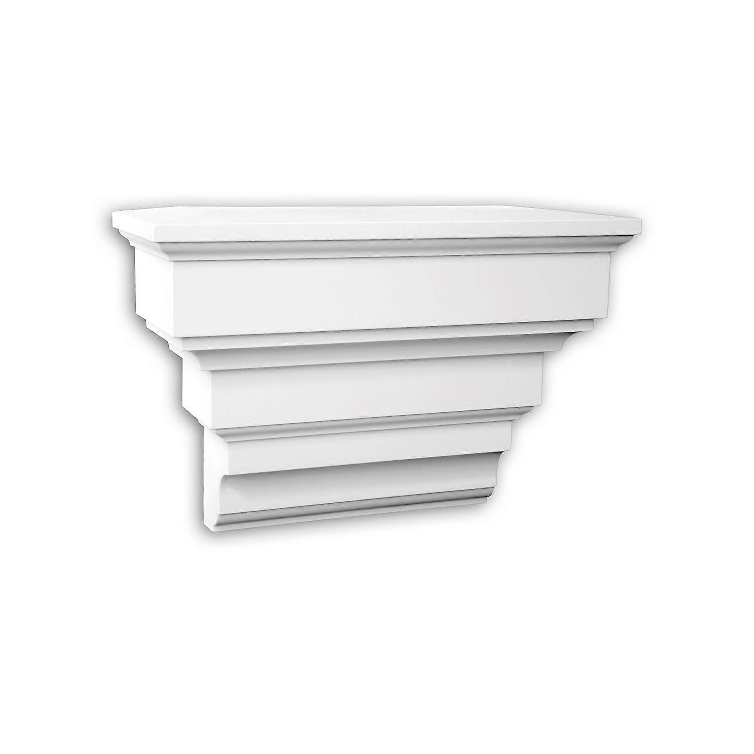 e-Delux GmbH 1 x Κονσόλα 483102 Profhome 35,6 cm x 12,8 cm x 24 cm λευκός σκληρός αφρός πολυουρεθάνης προ-ασταρωμένος ελαφρύς, στιβαρός, εξαιρετικά ακριβής διαστάσεων