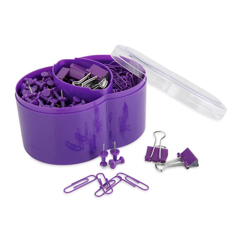 Esselte Wow Pin and Clip Set Purple Professional Premium Durable High Quality