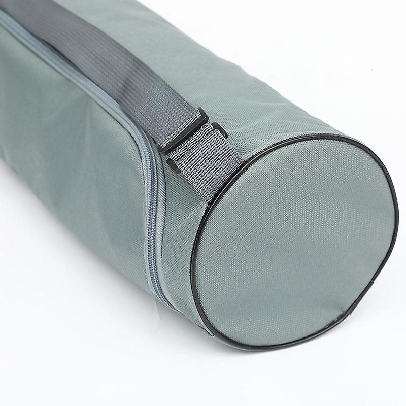 Yoga Mat Storage Bag Oxford Cloth Waterproof Zipper Switch Oxford Cloth Yoga Mat Bag with Adjustable Strap for Gym Grey