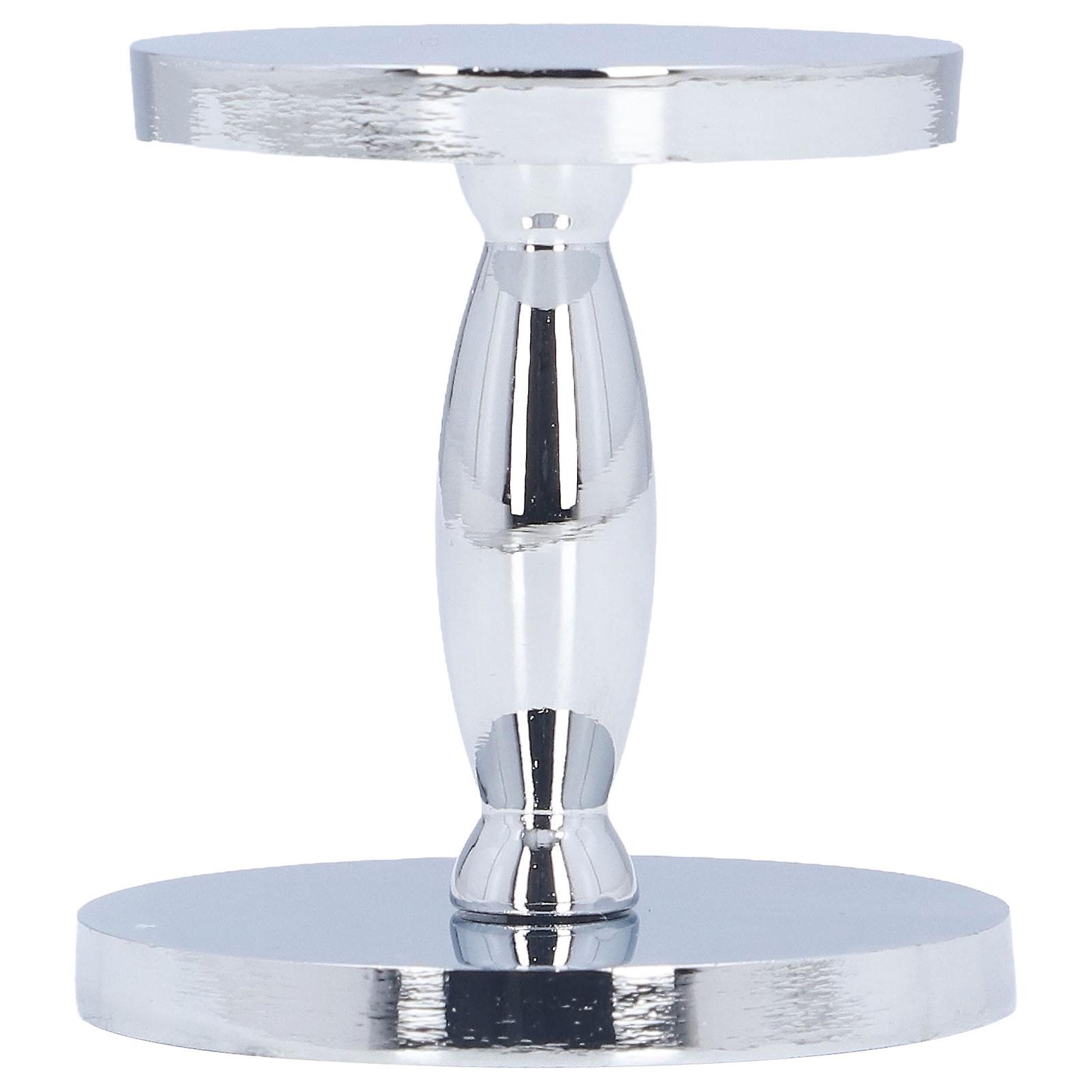 Dual Ended Tamper Silvery Zinc Alloy Dual Ended Hand Pressing Powder Hammer Tamper for Home