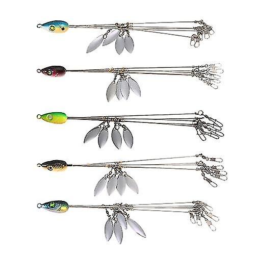 פיתיונות דיג פתיונות 5 זרועות אלבמה מטריה אסדות דיג בס מפתה ערכת פיתיון